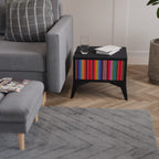 ETHNIC MEXICAN Nightstand in Black Finish