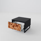 PRISM MOSAIC Nightstand in Black Finish