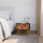 PRISM MOSAIC Nightstand in Black Finish