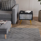 MUTED ARC Nachttisch in Schwarz