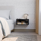 MARBLE OF TOMMORROW Nachttisch in Schwarz