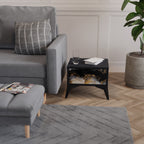 MARBLE OF TOMMORROW Nachttisch in Schwarz