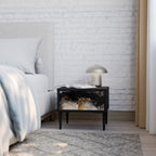 MARBLE OF TOMMORROW Nachttisch in Schwarz