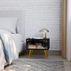 MARBLE OF TOMMORROW Nachttisch in Schwarz