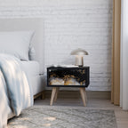 MARBLE OF TOMMORROW Nachttisch in Schwarz