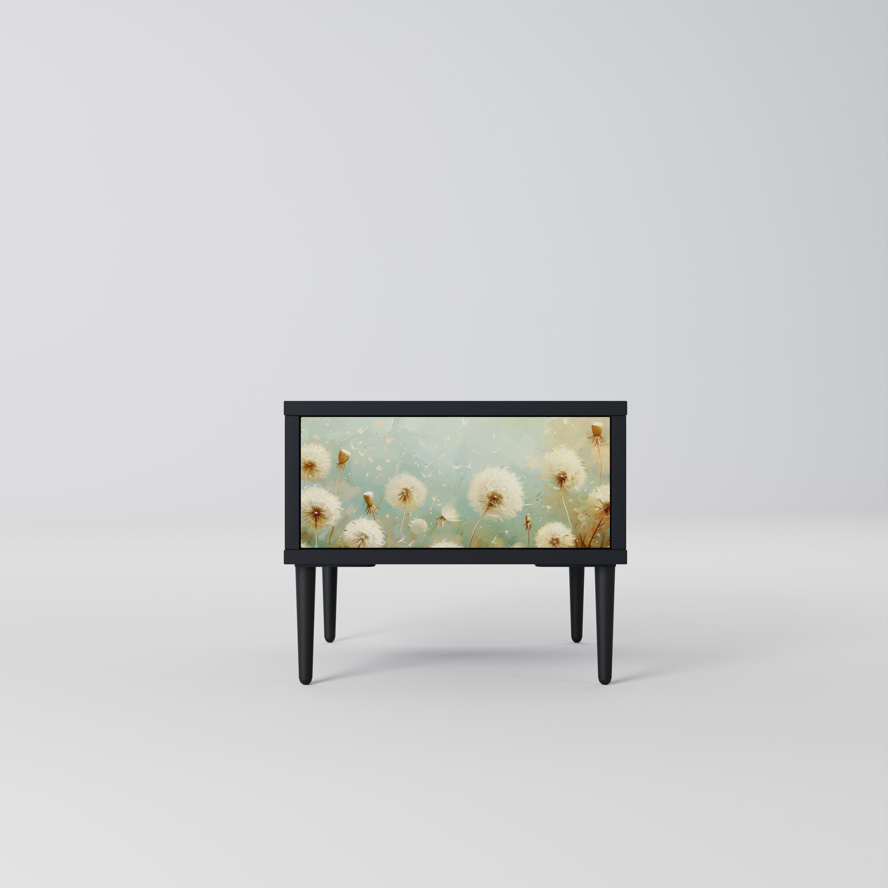 DREAMY MEADOW Nachttisch in Schwarz