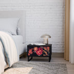 NEVERENDING BLOOM Nachttisch in Schwarz