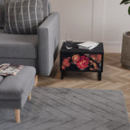 NEVERENDING BLOOM Nachttisch in Schwarz