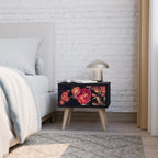 NEVERENDING BLOOM Nachttisch in Schwarz