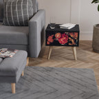 NEVERENDING BLOOM Nachttisch in Schwarz