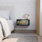 BLOOMING WATERS Nachttisch in Schwarz