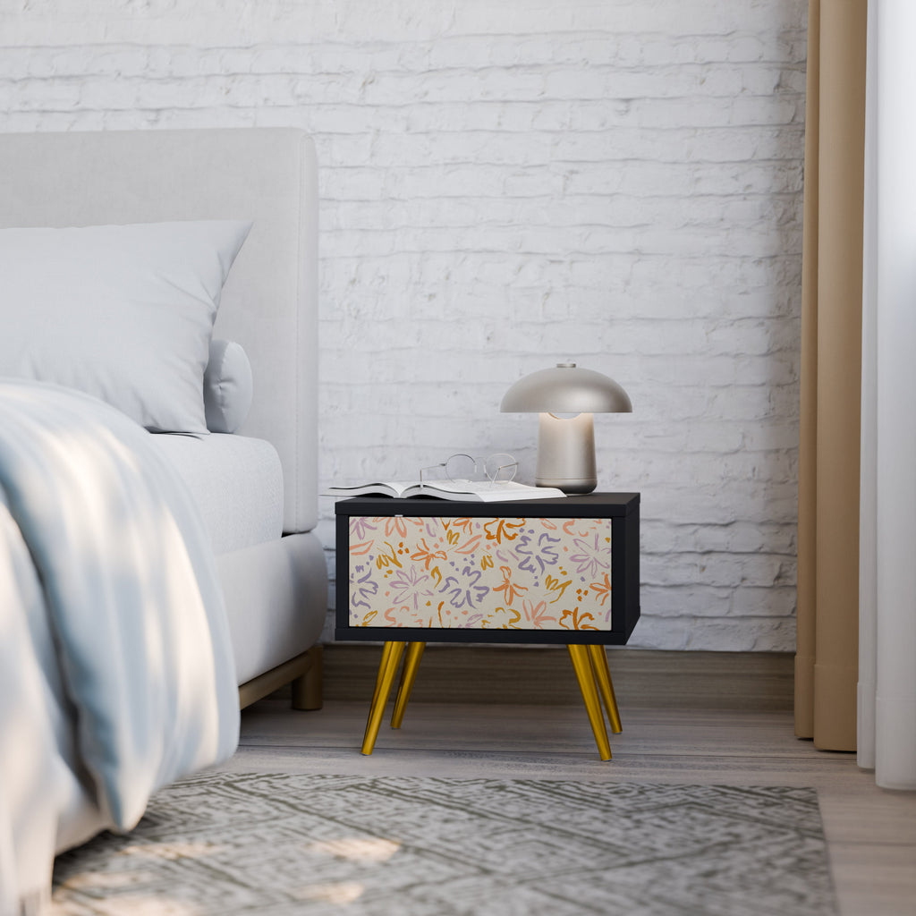 SPRING WHIMSY Nachttisch in Schwarz