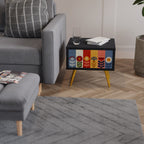 SCANDIC FLOWERET Nachttisch in Schwarz