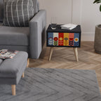 SCANDIC FLOWERET Nachttisch in Schwarz