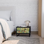 SUCCULENTS KALEIDOSCOPE Nachttisch in Schwarz