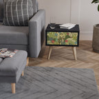 SUCCULENTS KALEIDOSCOPE Nachttisch in Schwarz