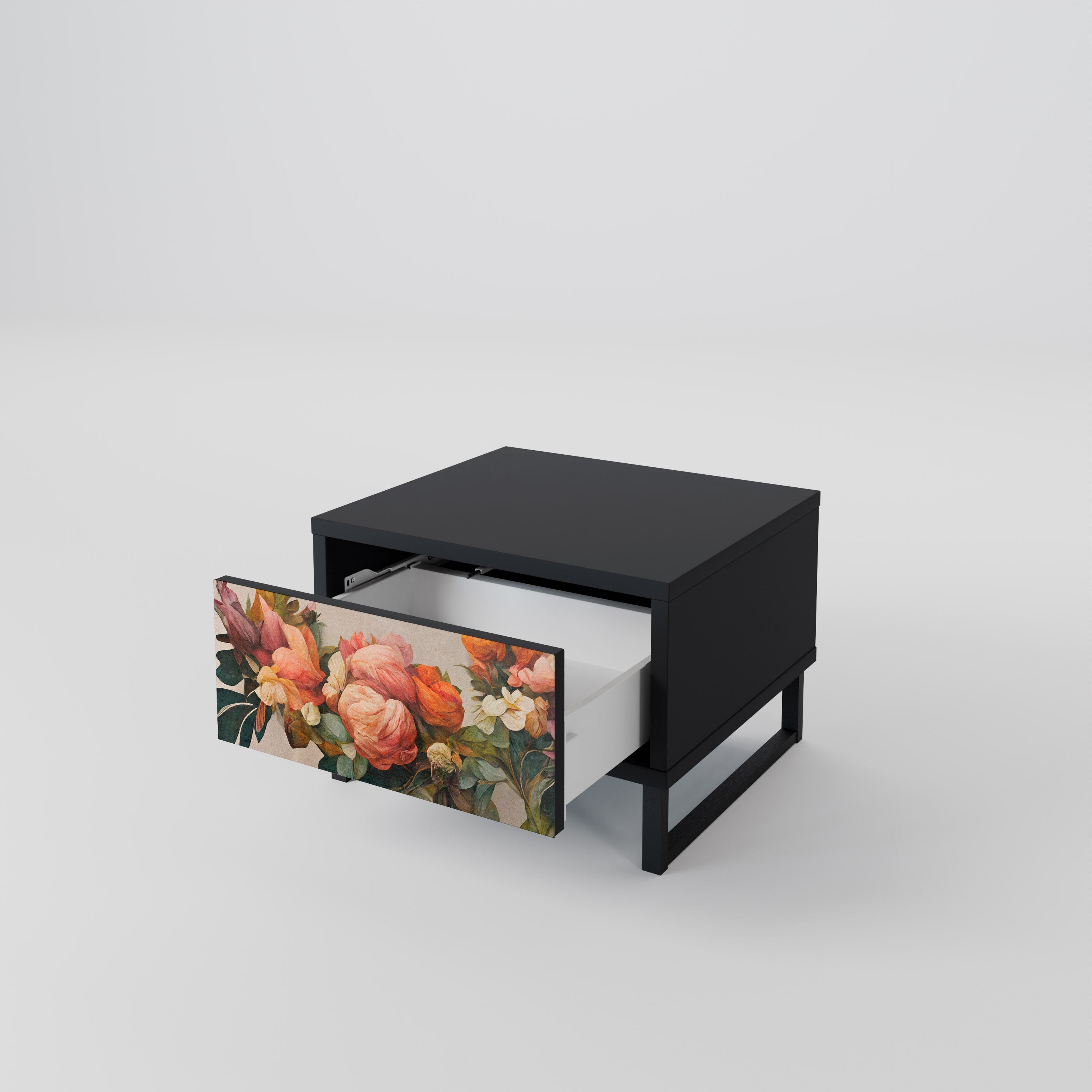 STYLISH BEAUTY Nachttisch in Schwarz