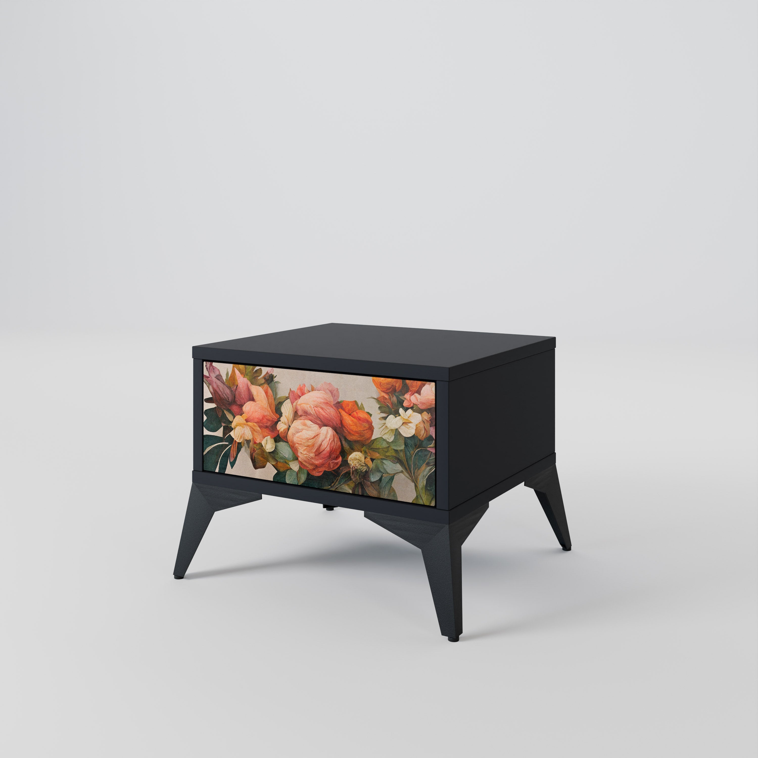 STYLISH BEAUTY Nachttisch in Schwarz