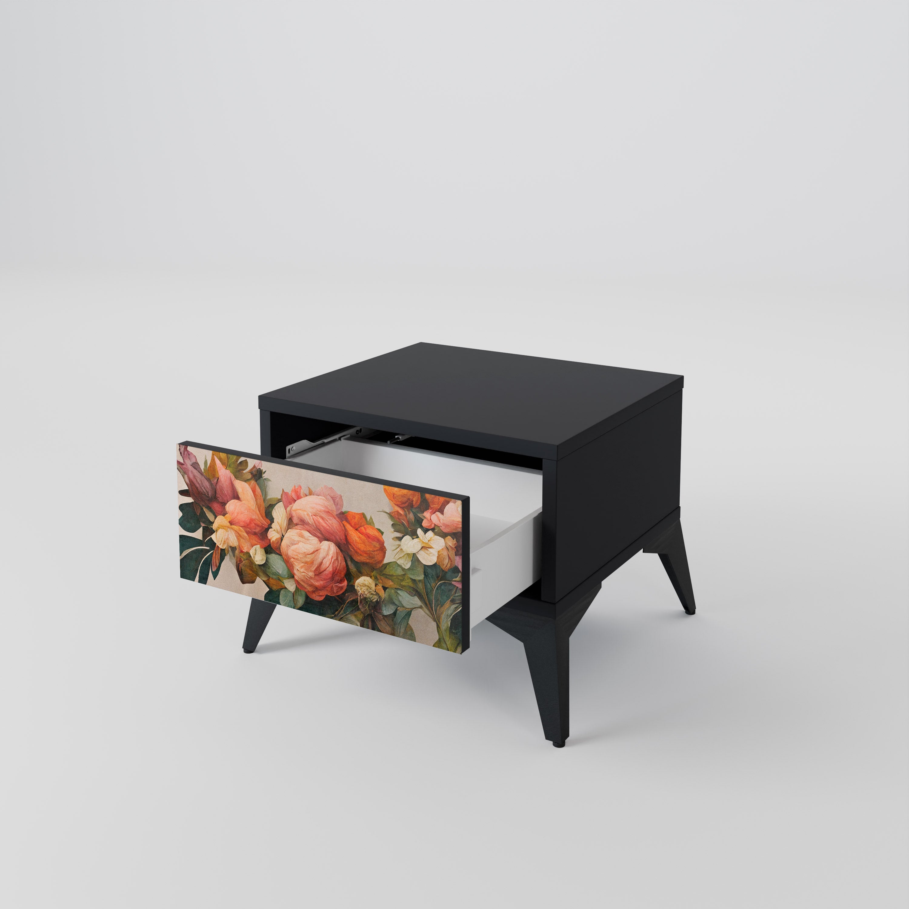 STYLISH BEAUTY Nachttisch in Schwarz
