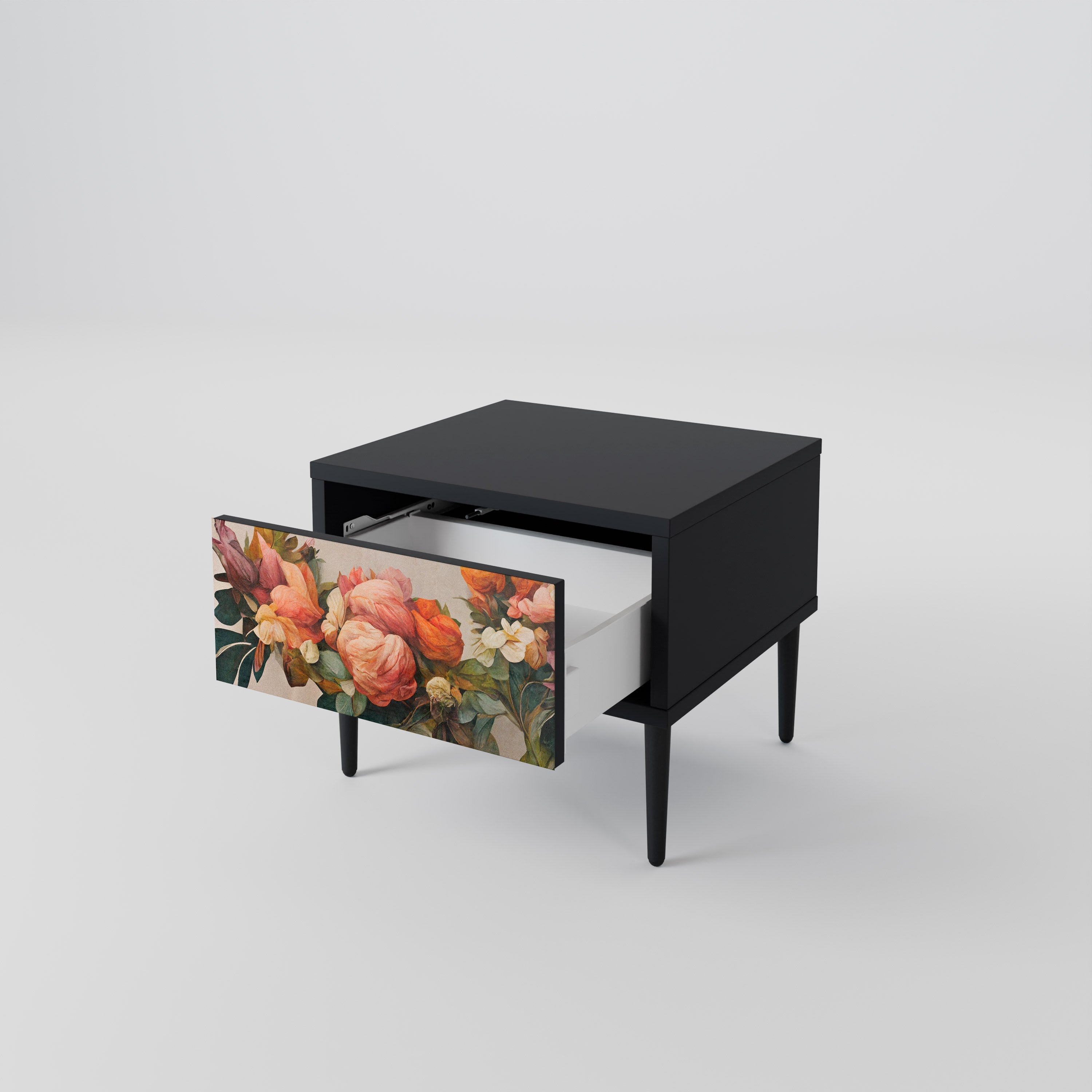 STYLISH BEAUTY Nachttisch in Schwarz
