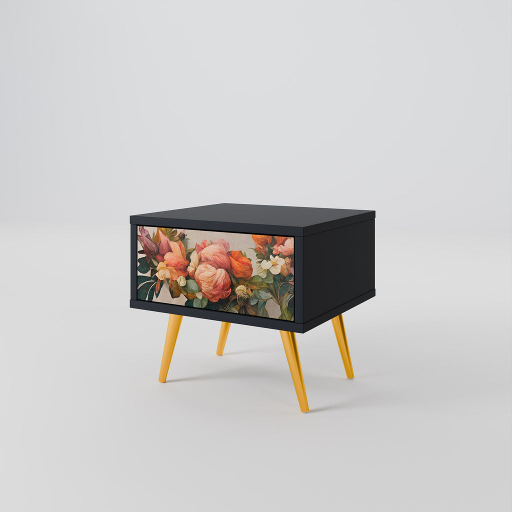 STYLISH BEAUTY Nachttisch in Schwarz