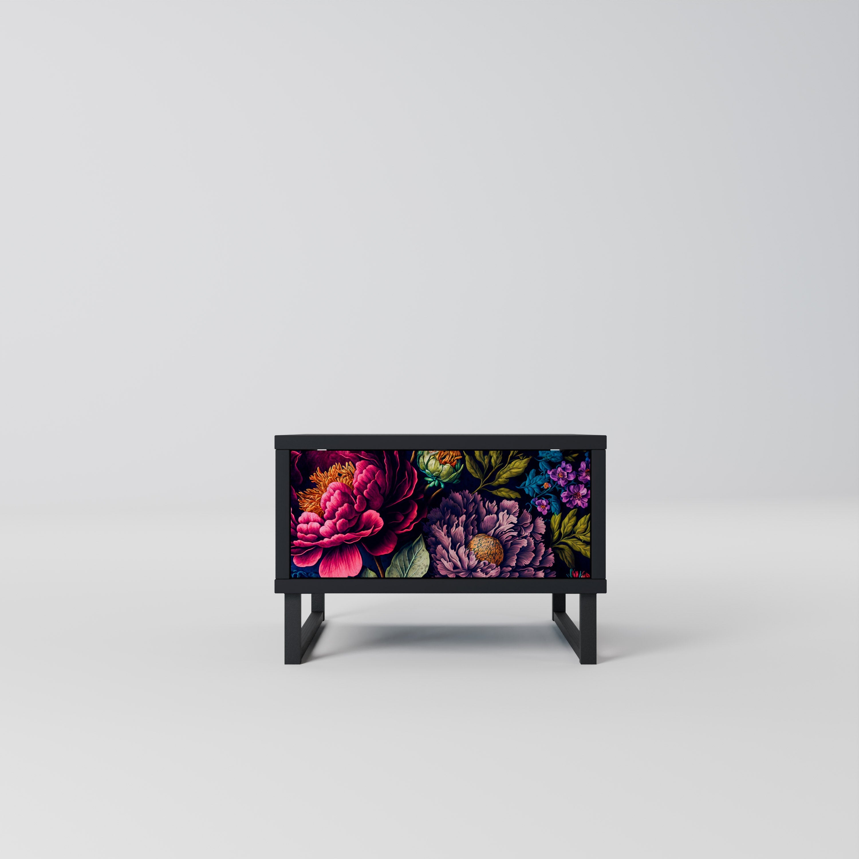 BLOOMING ELEGANCE Nachttisch in Schwarz