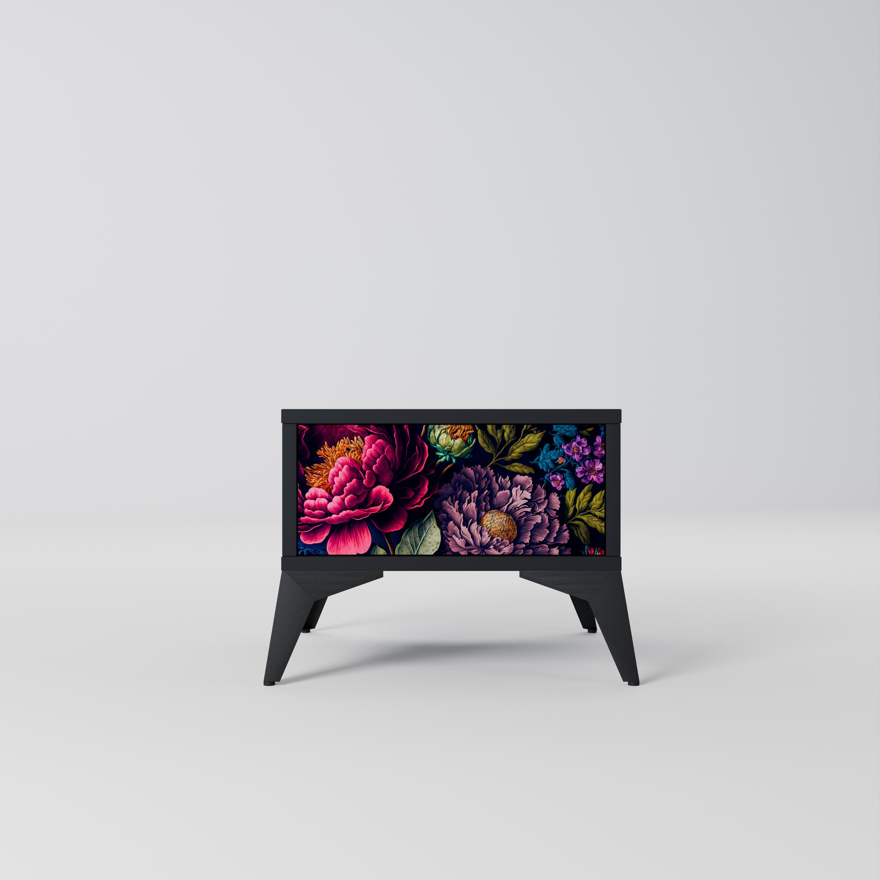 BLOOMING ELEGANCE Nachttisch in Schwarz