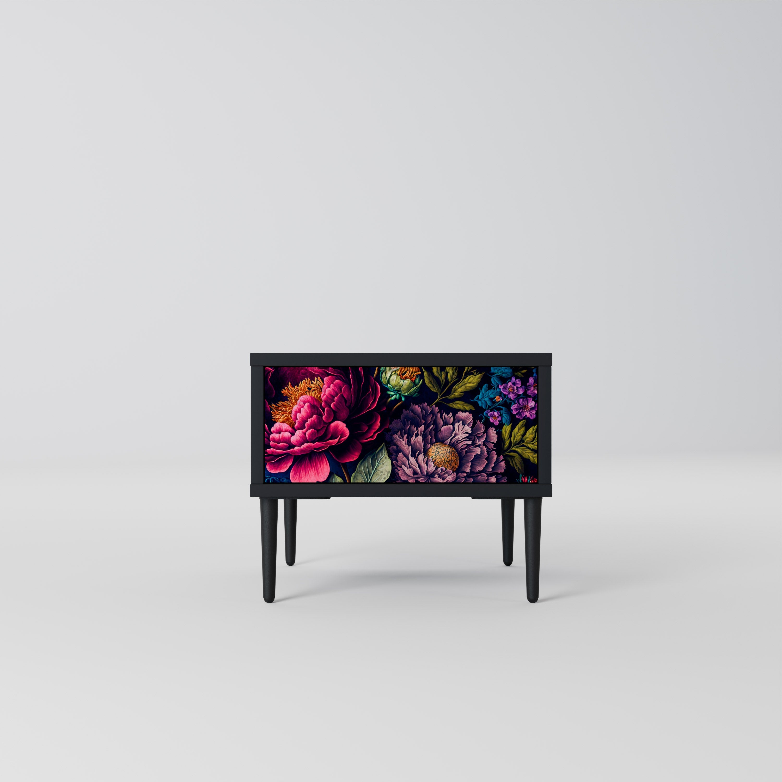 BLOOMING ELEGANCE Nachttisch in Schwarz