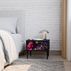 BLOOMING ELEGANCE Nachttisch in Schwarz