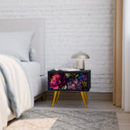 BLOOMING ELEGANCE Nachttisch in Schwarz