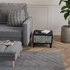 NIGHT LADY Nachttisch in Schwarz