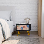 PASTEL DESTINY Nachttisch in Schwarz