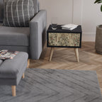 HERBAL GRACE Nachttisch in Schwarz