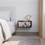 FLORAL GRACE Nachttisch in Schwarz