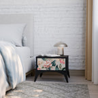FLORAL GRACE Nachttisch in Schwarz