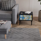 DAISY LUXE Nachttisch in Schwarz