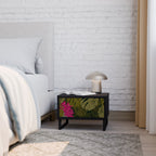 TROPICAL BEAUTY Nachttisch in Schwarz