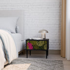 TROPICAL BEAUTY Nachttisch in Schwarz