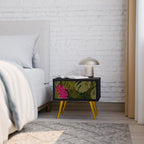 TROPICAL BEAUTY Nachttisch in Schwarz