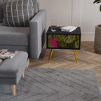 TROPICAL BEAUTY Nachttisch in Schwarz