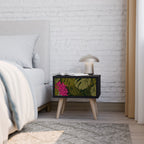 TROPICAL BEAUTY Nachttisch in Schwarz