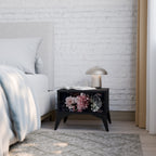 PURE BLOSSOM Nachttisch in Schwarz