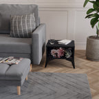 PURE BLOSSOM Nachttisch in Schwarz