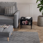 PURE BLOSSOM Nachttisch in Schwarz