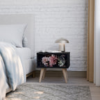 PURE BLOSSOM Nachttisch in Schwarz