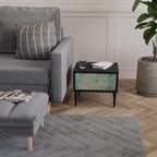 BLOOMING CHARM Nachttisch in Schwarz