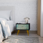 BLOOMING CHARM Nachttisch in Schwarz