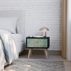 BLOOMING CHARM Nachttisch in Schwarz