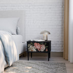 LUSH ELEGANCE Nachttisch in Schwarz