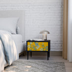 YELLOW CHINOISERIE Nachttisch in Schwarz